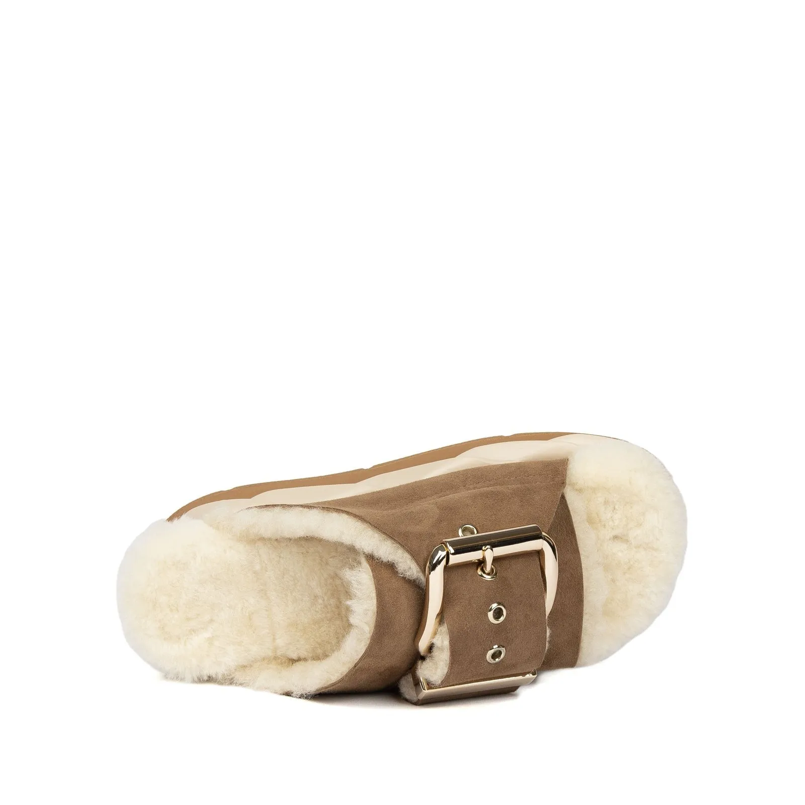 4ccccees Fur Brown Sandals