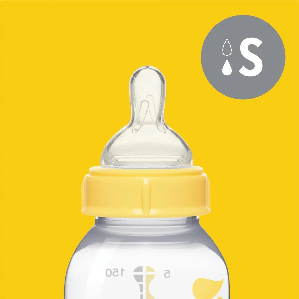 5 oz Breast Milk Feeding & Storage Bottles 3 Pack