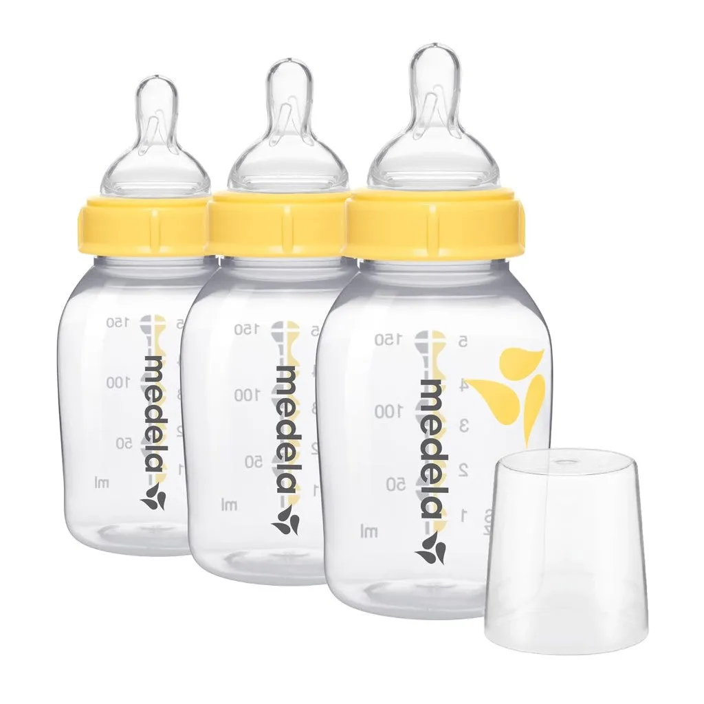 5 oz Breast Milk Feeding & Storage Bottles 3 Pack