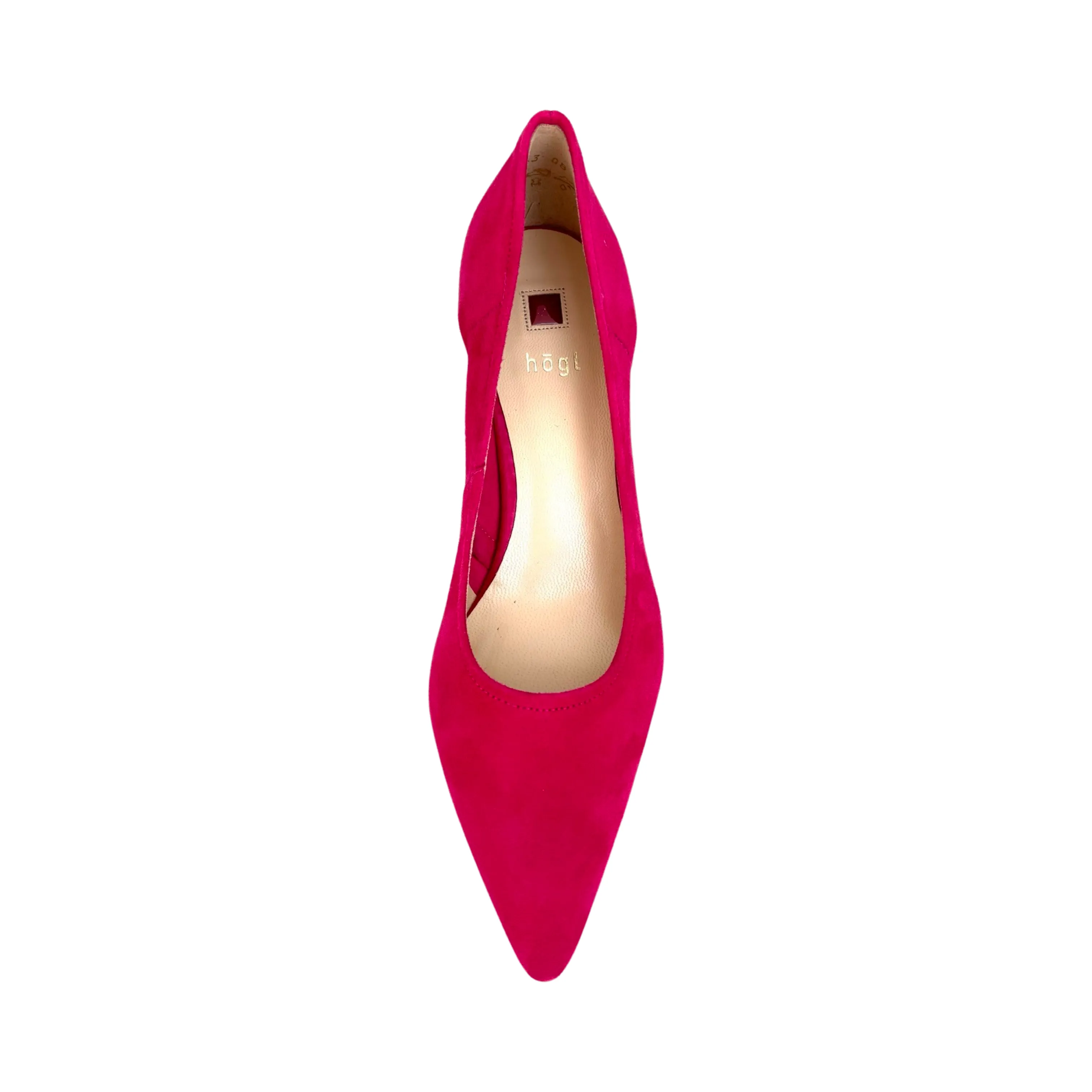 7-104500 Pink Suede Pump