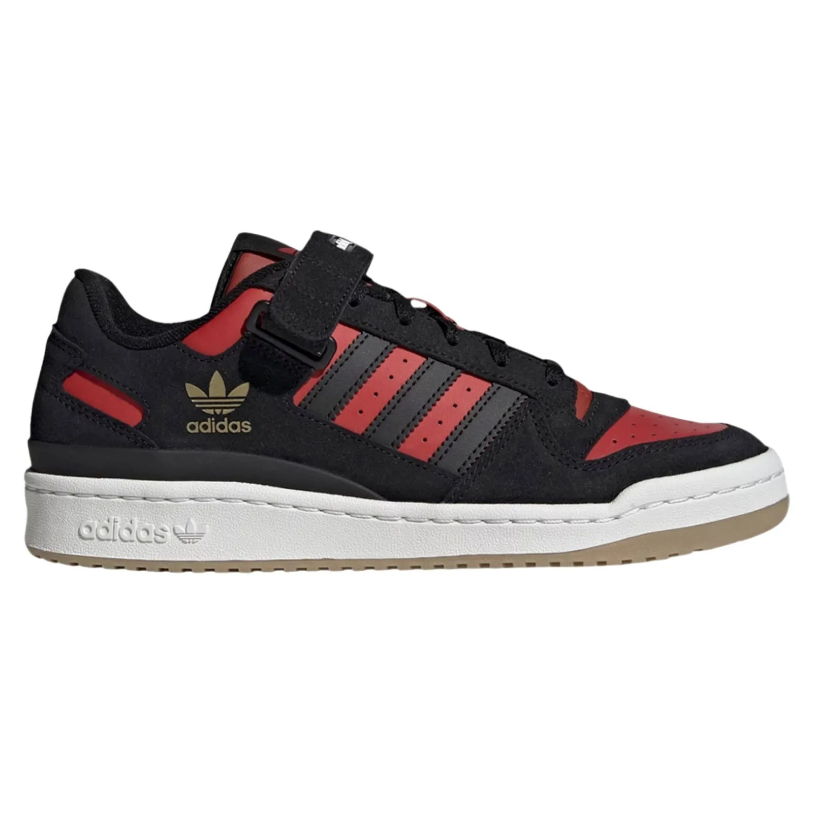 adidas Originals Forum Low Trainers - Core Black / Vivid Red