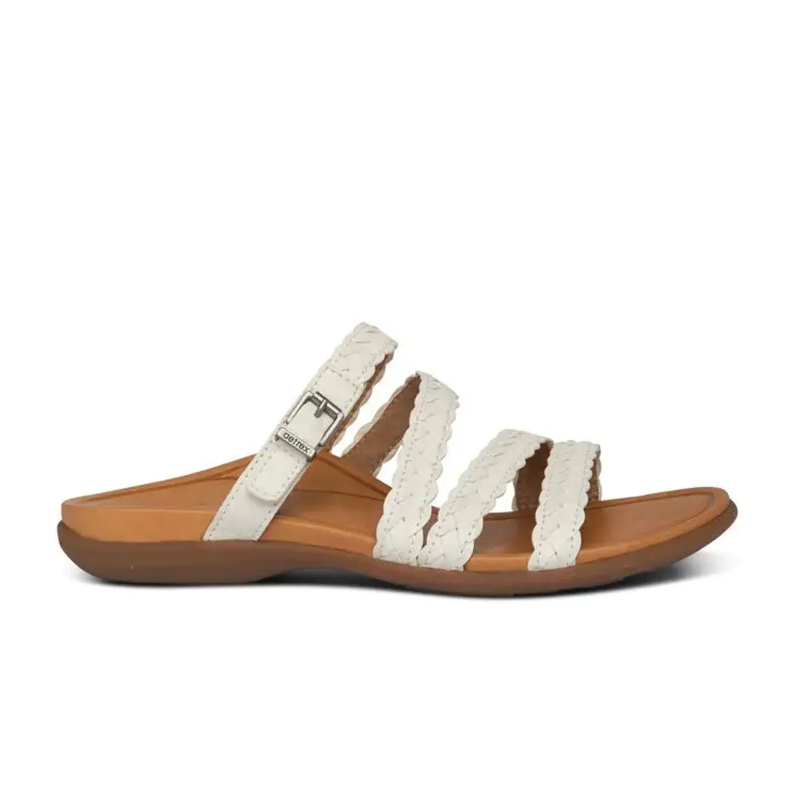 Aetrex Brielle Slide Sandal (Women) - White