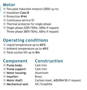 Aiko Double-Impeller Centrifugal Pump 1/2" x 1/4" 4 hp 415 V | Model : WP-2HCP-200