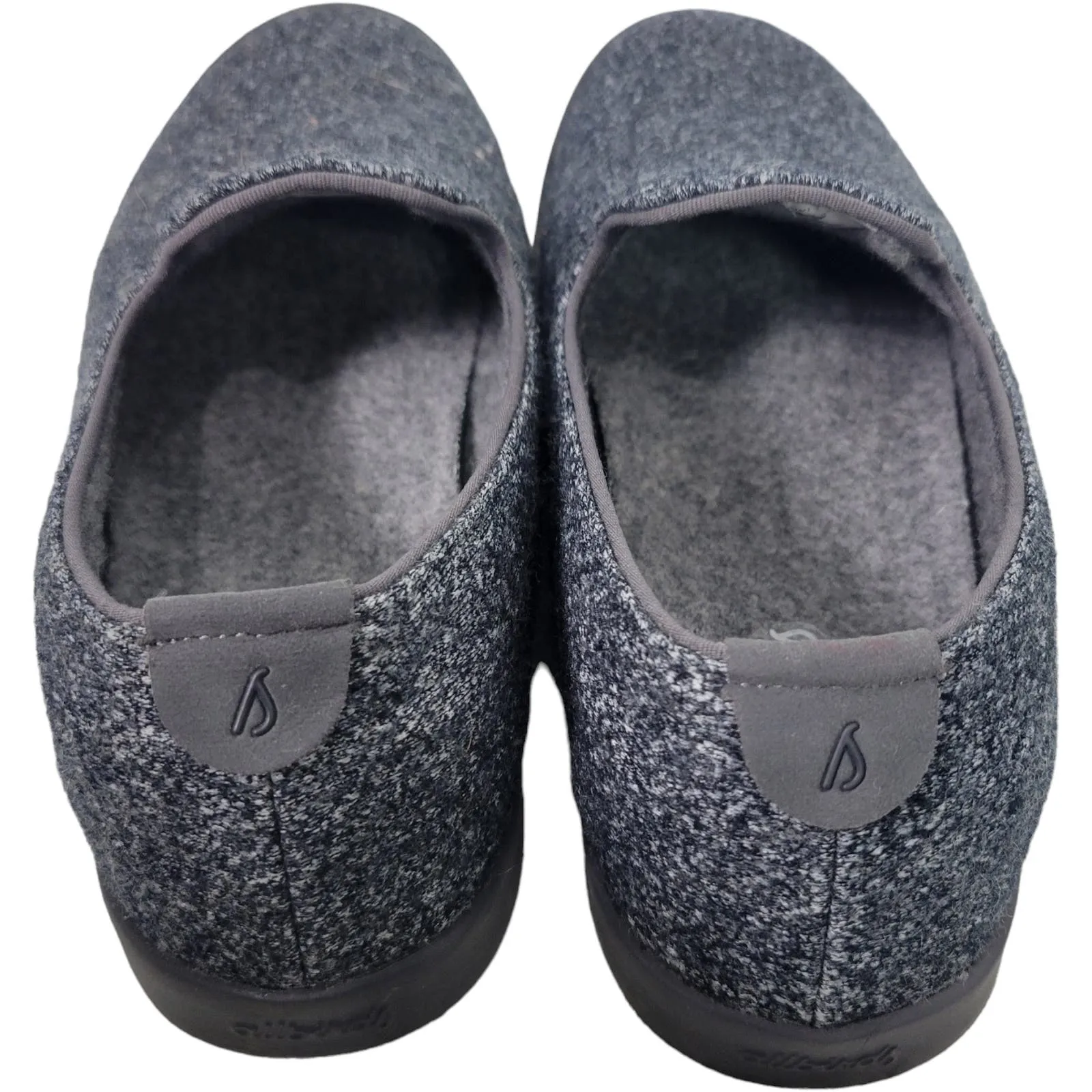 Allbirds Lounger Grey Flats Loafers Wool Round Toe Slip On Sneaker Shoes Washable Comfort Size 7