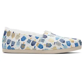 Alpargata Cozy Dreidel Graphic Slip On Flats