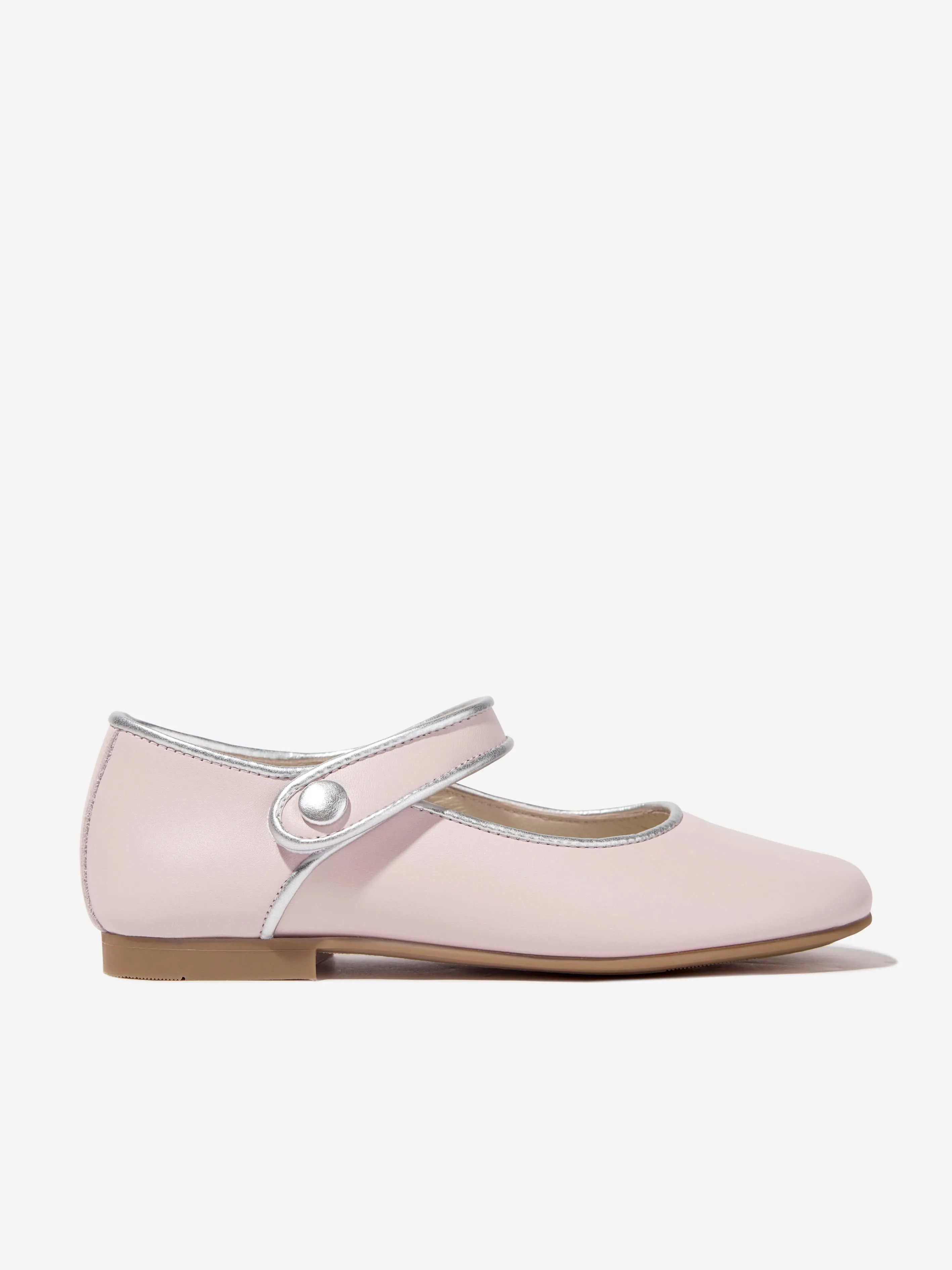 Andanines Girls Pumps With Strap in Pink