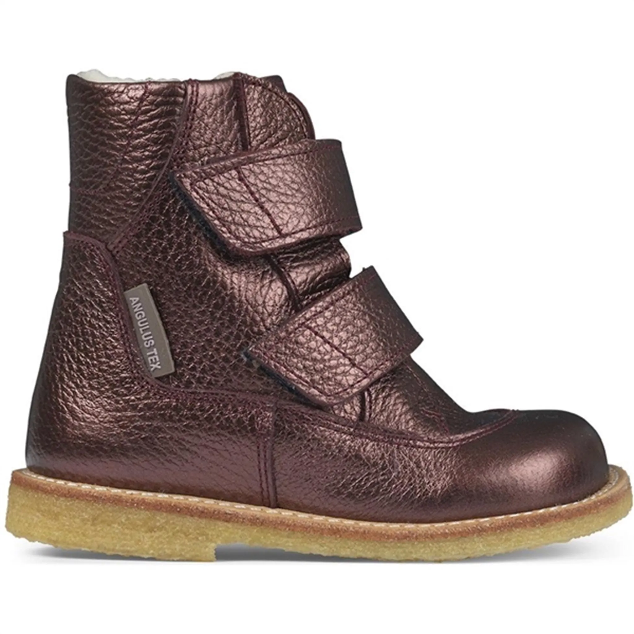 Angulus Tex-Boots With Velcro Bordeaux Shine