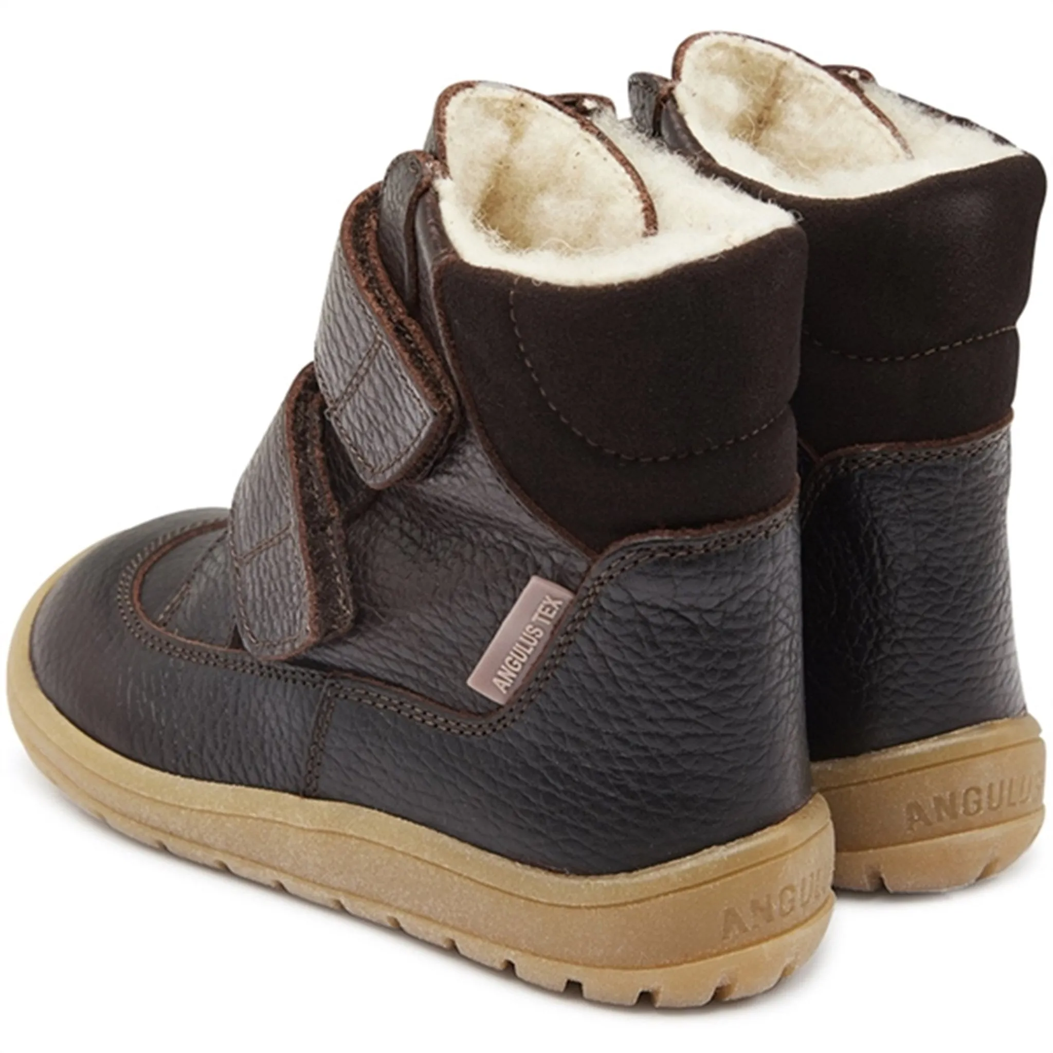 Angulus Tex-Boots With Velcro Dark Brown/Dark Brown