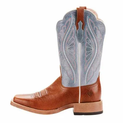 Ariat 10025032 Women Primetime Gingersnap Baby Blue Eyes Western Boot