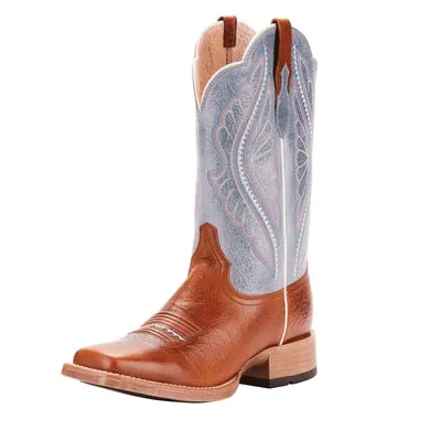 Ariat 10025032 Women Primetime Gingersnap Baby Blue Eyes Western Boot