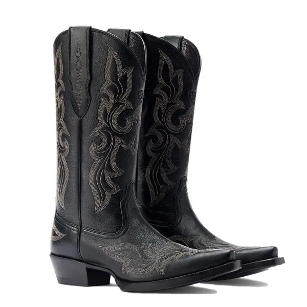 Ariat® Ladies Jennings Stretchfit Black Deertan Western Boots 10044501