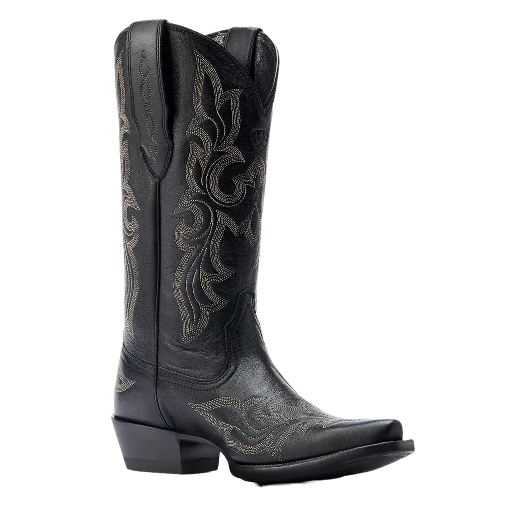 Ariat® Ladies Jennings Stretchfit Black Deertan Western Boots 10044501