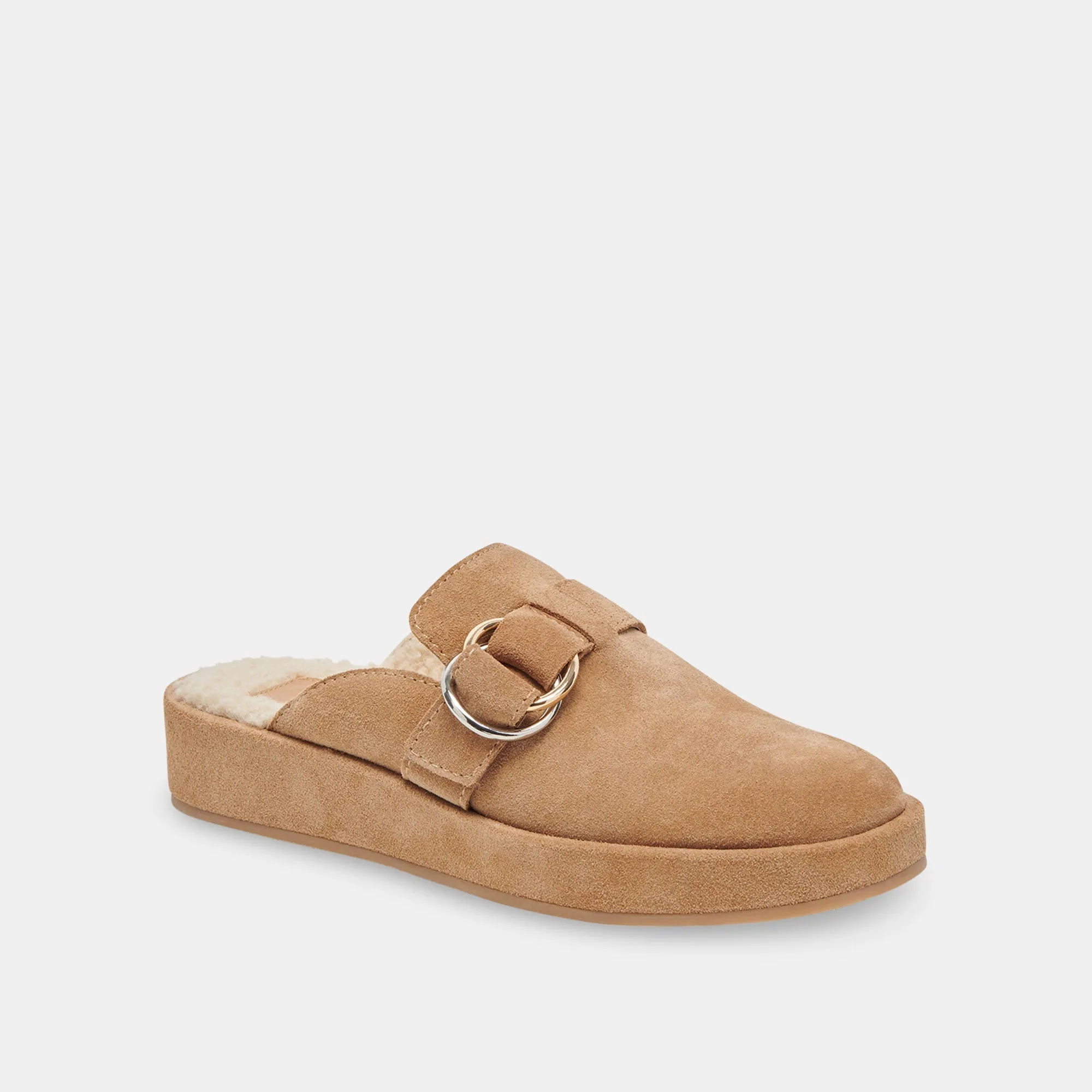 ASTOR PLUSH FLATS DESERT SUEDE - re:vita