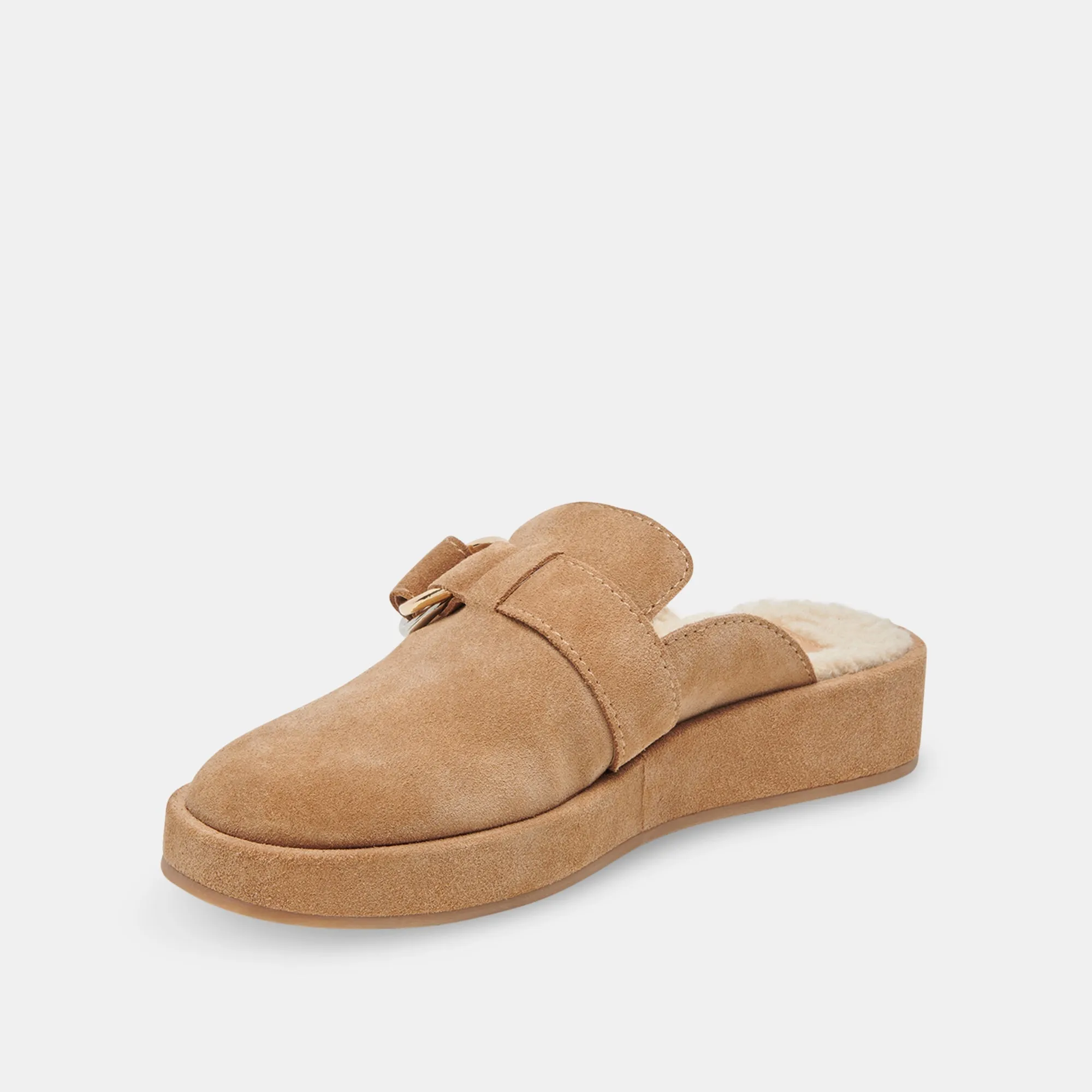 ASTOR PLUSH FLATS DESERT SUEDE - re:vita