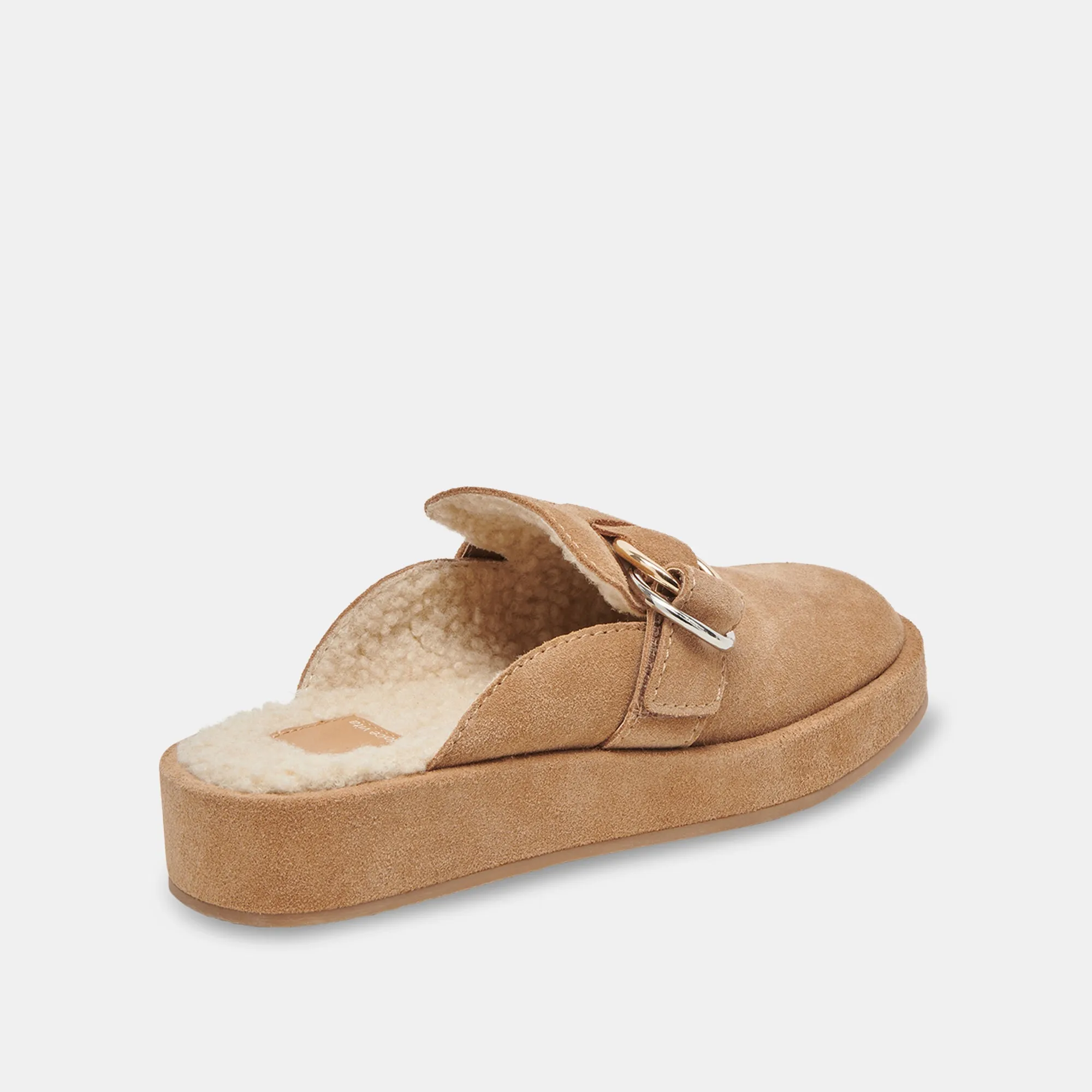 ASTOR PLUSH FLATS DESERT SUEDE - re:vita