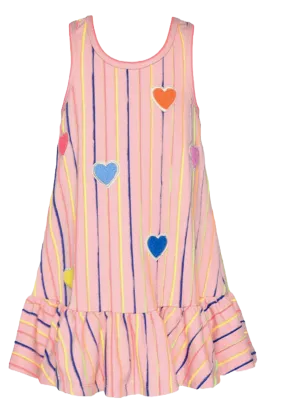 Baby Sara - Heart and Stripes Dress