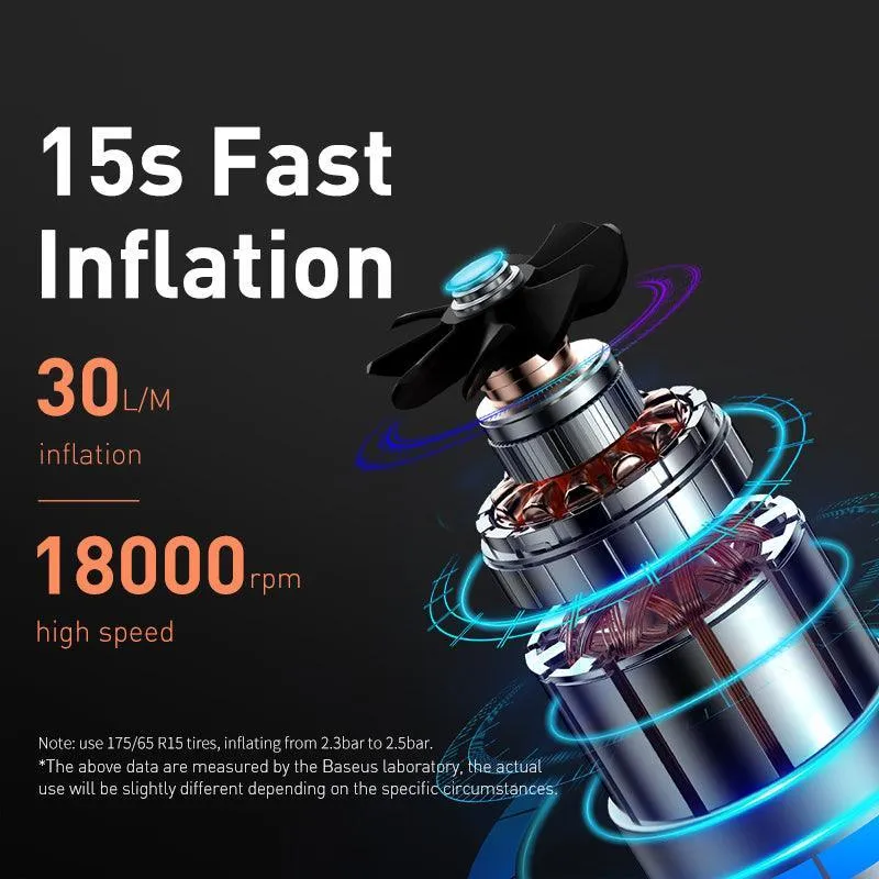 Baseus Inflator Pump 12V Portable Car Air Compressor for Motorcycles