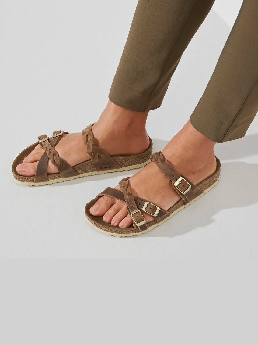 BIRKENSTOCK Franca Sandal: Oiled Leather