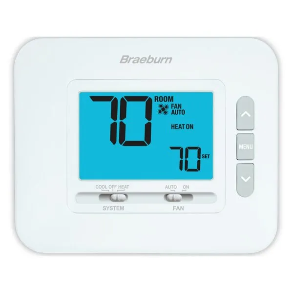 Braeburn 1H/1C Non-Programmable Thermostat with 4.4in Display Model 1030