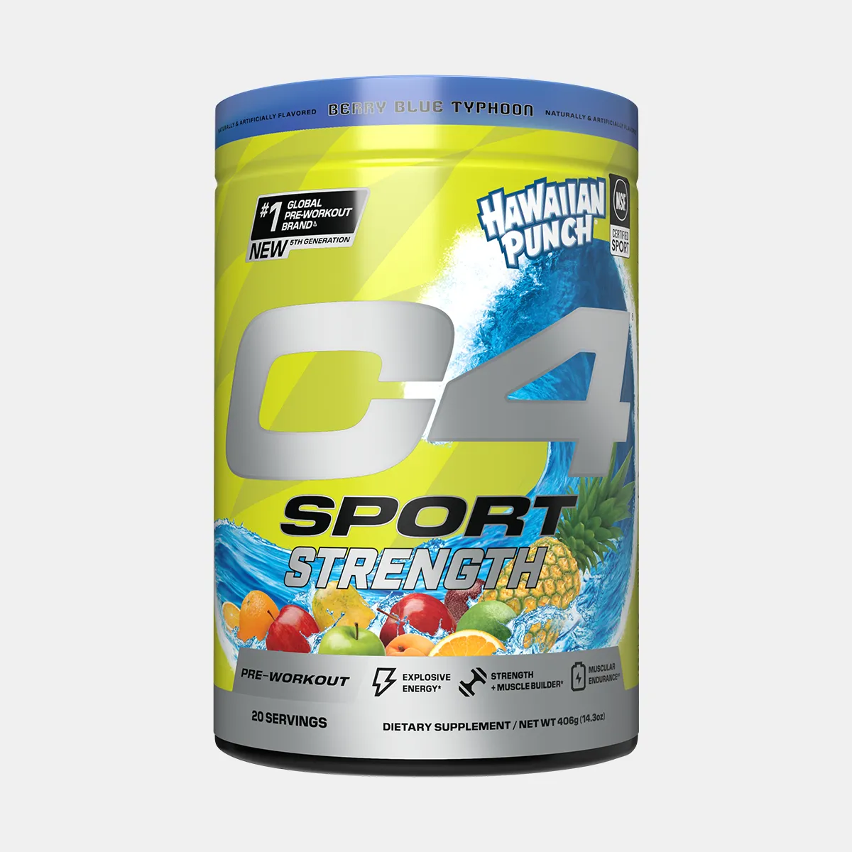 C4 Sport® Strength x Hawaiian Punch Pre Workout Powder