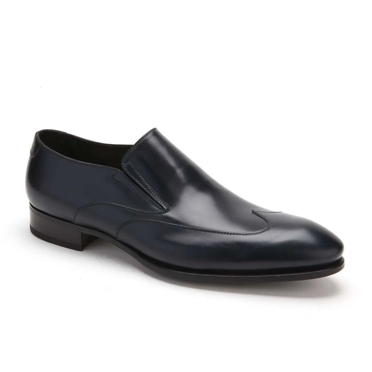 Caporicci 9921 Men's Luxury Italian Designer Shoes Black Calf-Skin Leather Loafers (CAP1046)