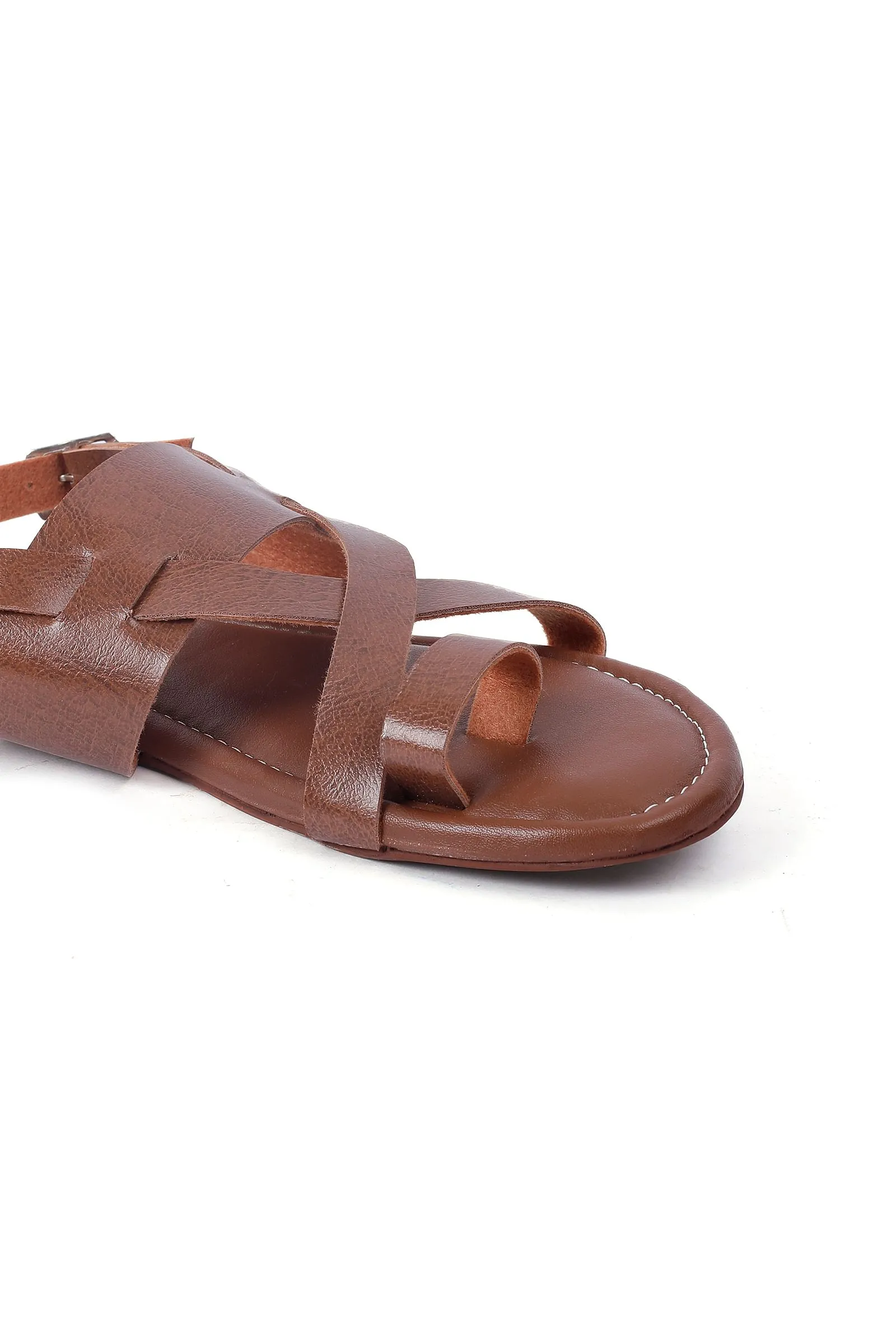 Carob Brown Criss Cross Flats