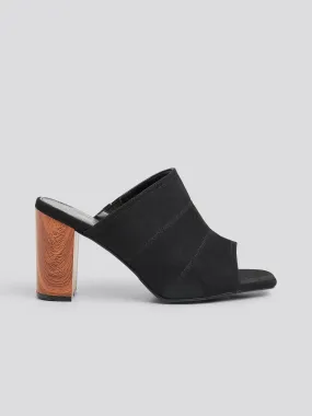 Cheyenne Wide Width Block Heel Mules