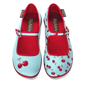 Chocolaticas® Cherry Women's Mary Jane Flat Shoes