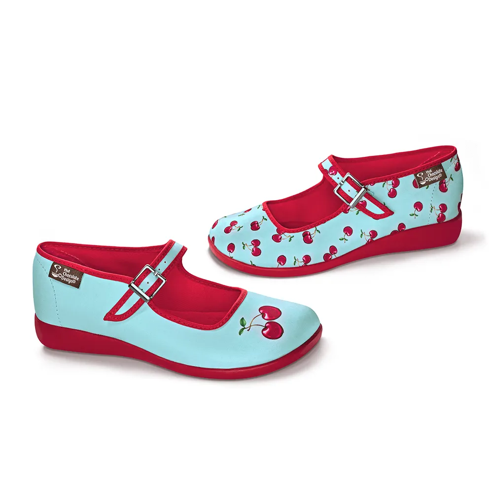 Chocolaticas® Cherry Women's Mary Jane Flat Shoes