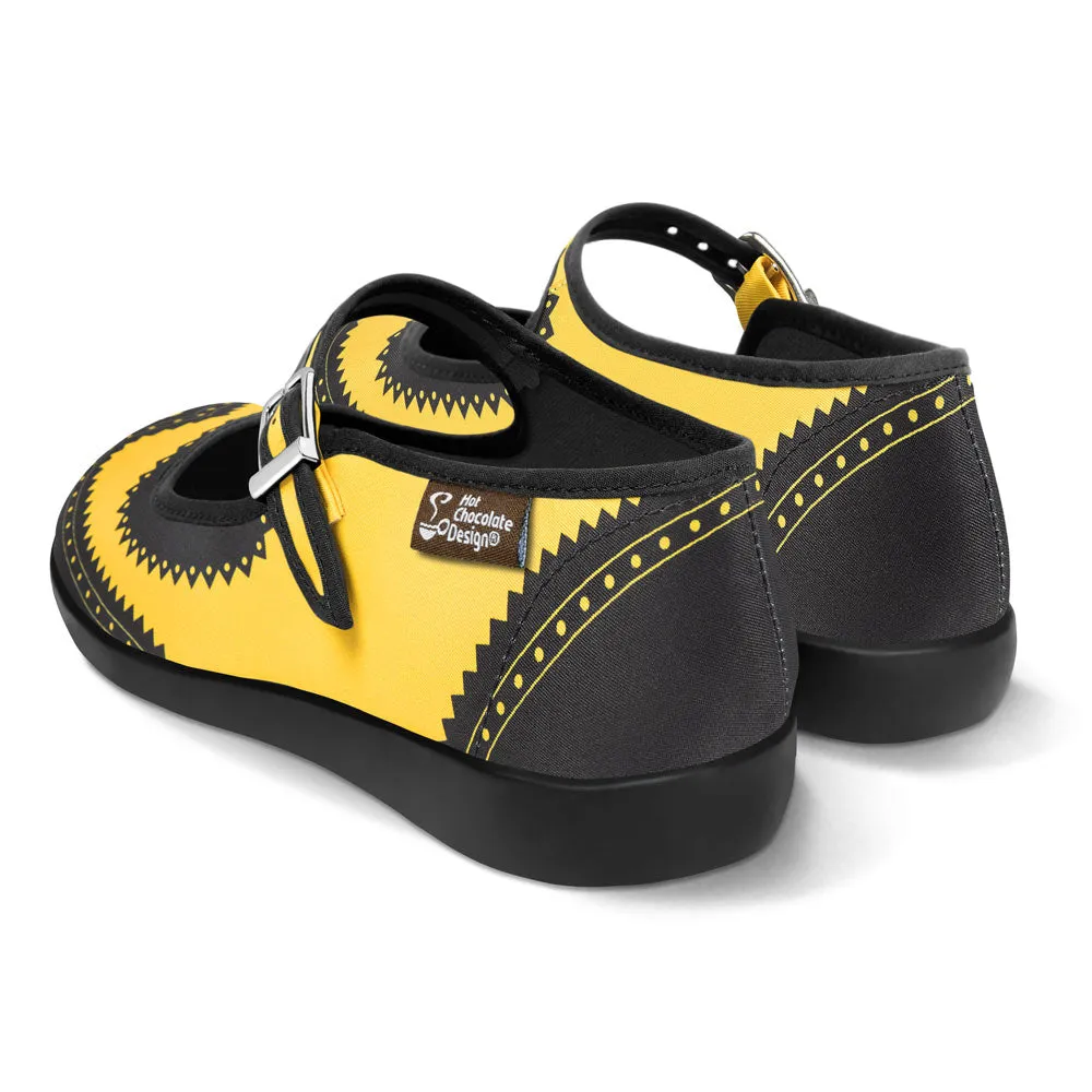 Chocolaticas® Havana Yellow Women's Mary Jane Flat