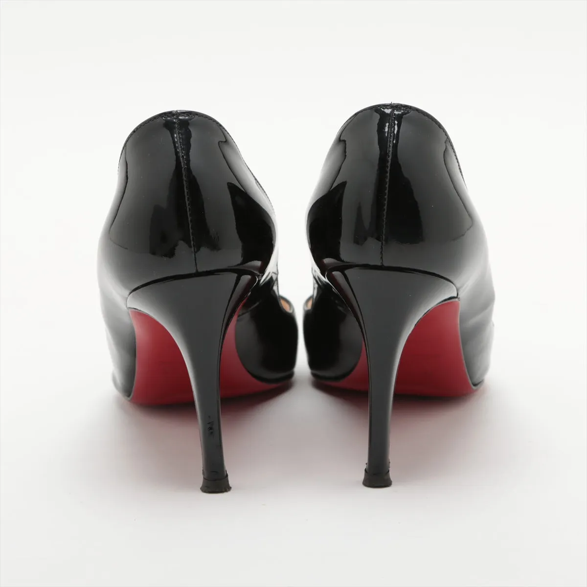 Christian Louboutin Patent Leather Open-toe Pump