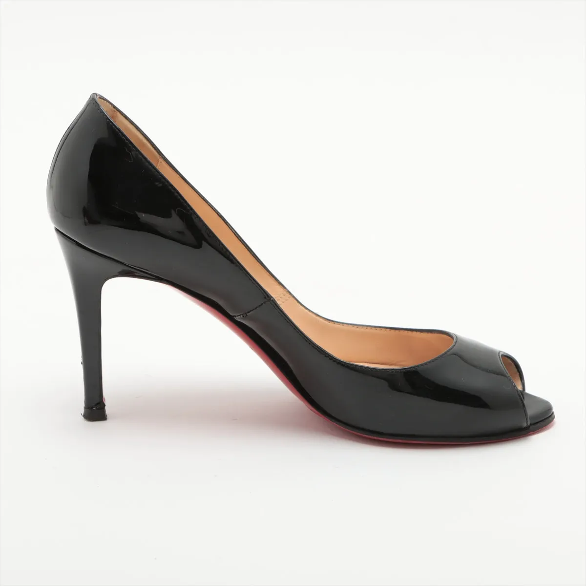 Christian Louboutin Patent Leather Open-toe Pump