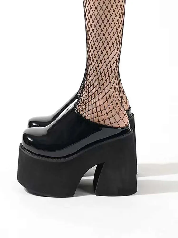 Chunky Heeled Platform Clogs