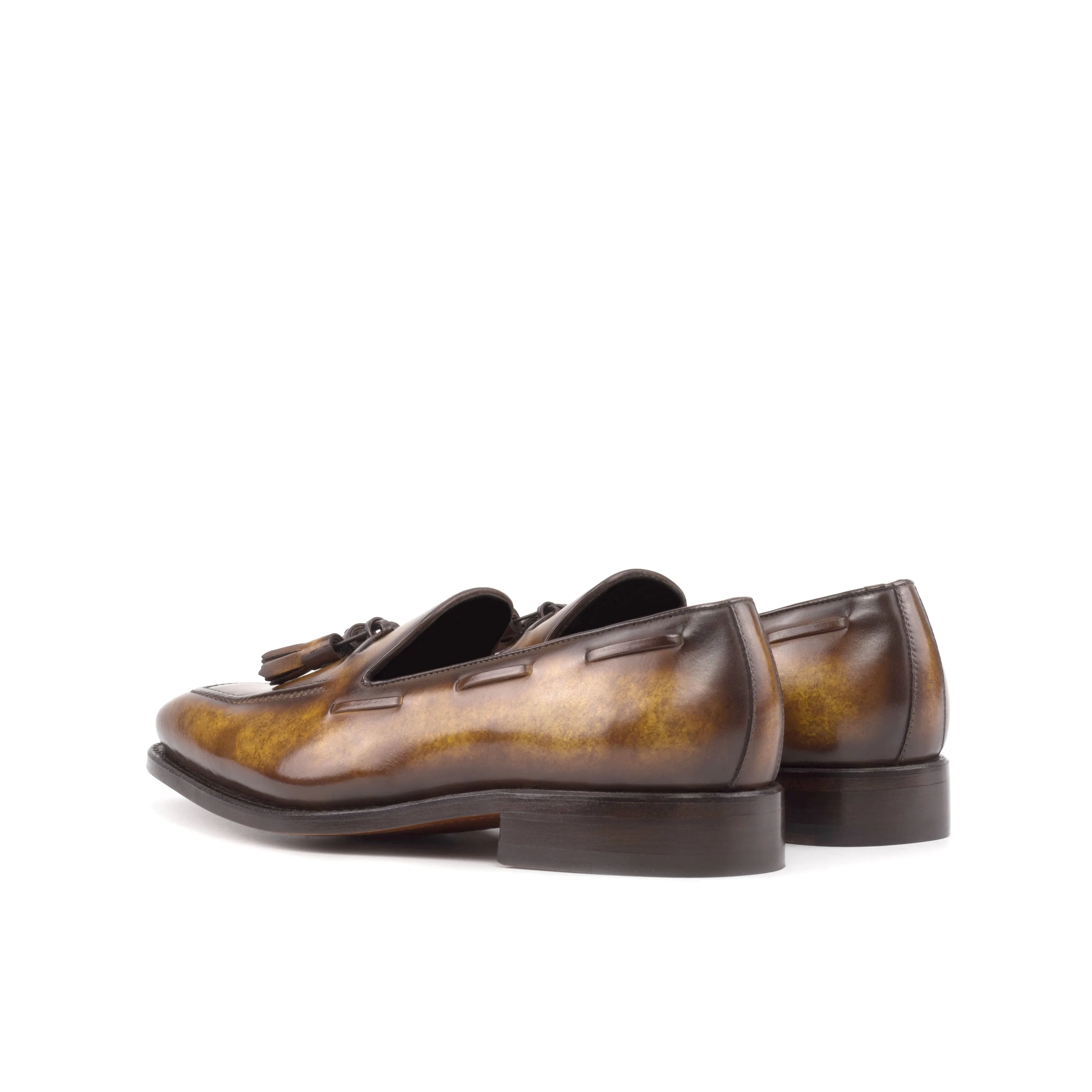 Cognac Patina Tassel Loafers