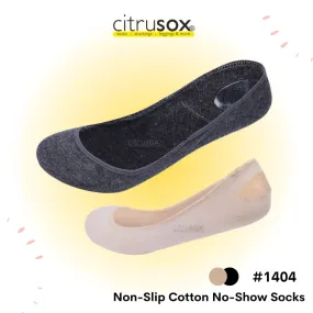 Cotton Non-Slip Heel No-Show Socks