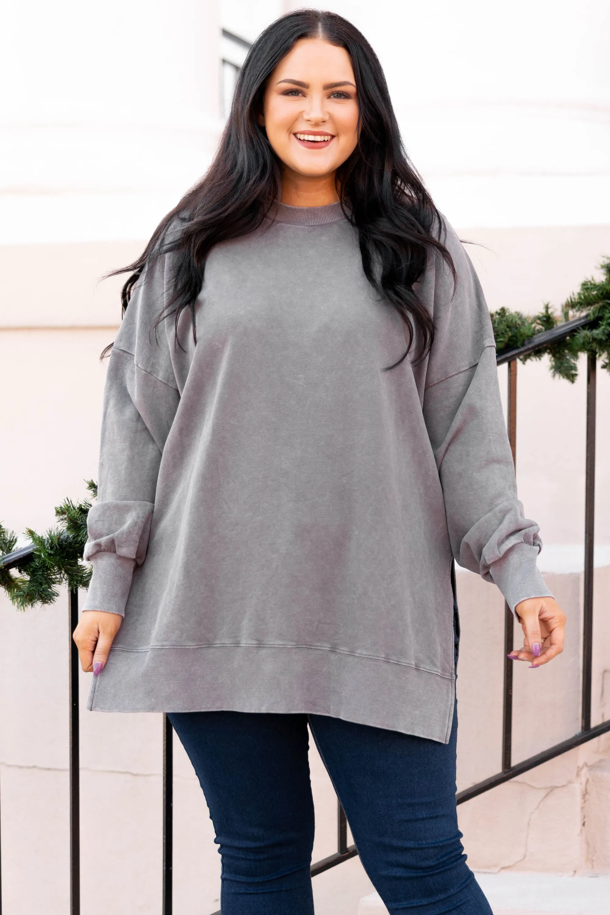 Cozy Pullover, Gray