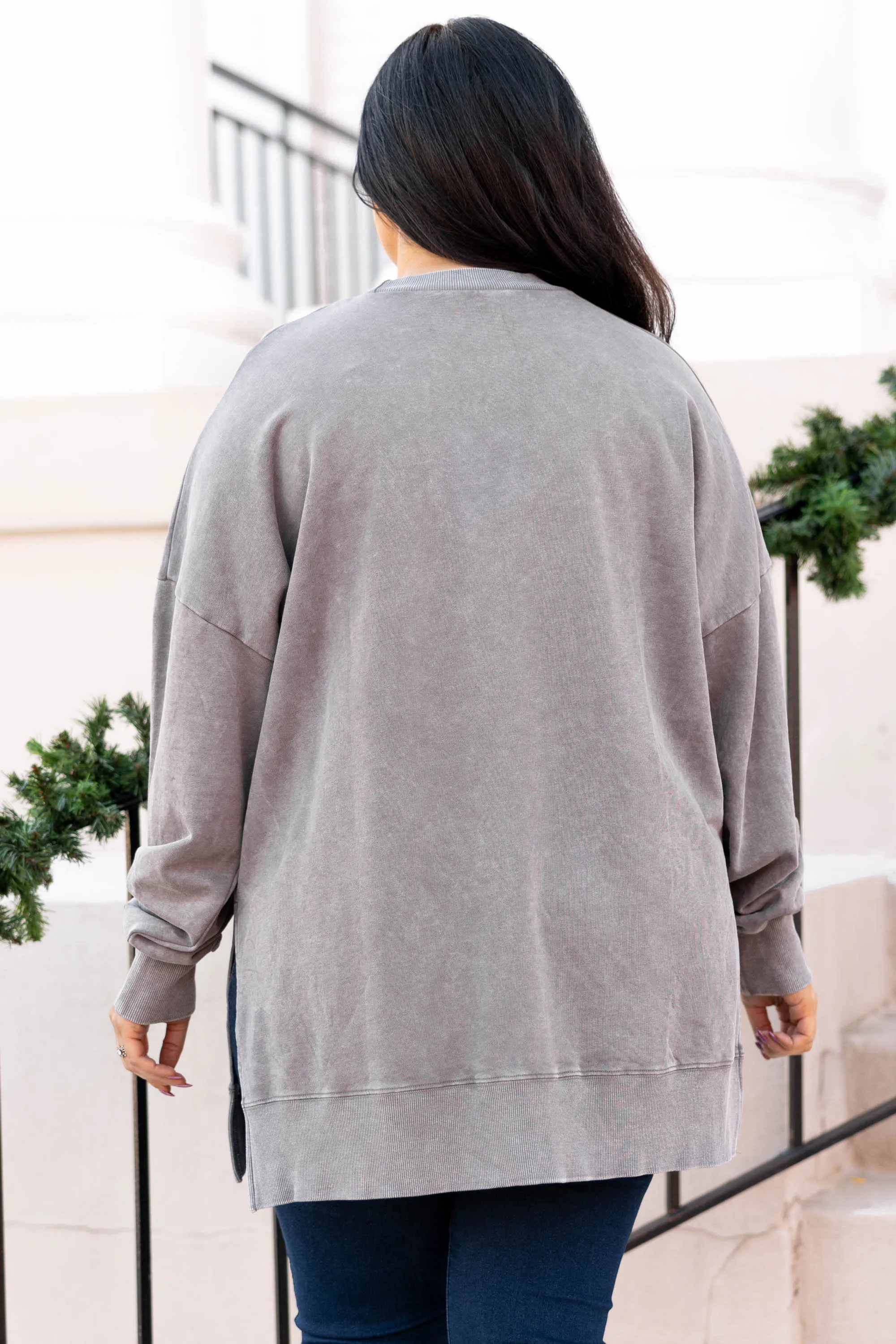 Cozy Pullover, Gray