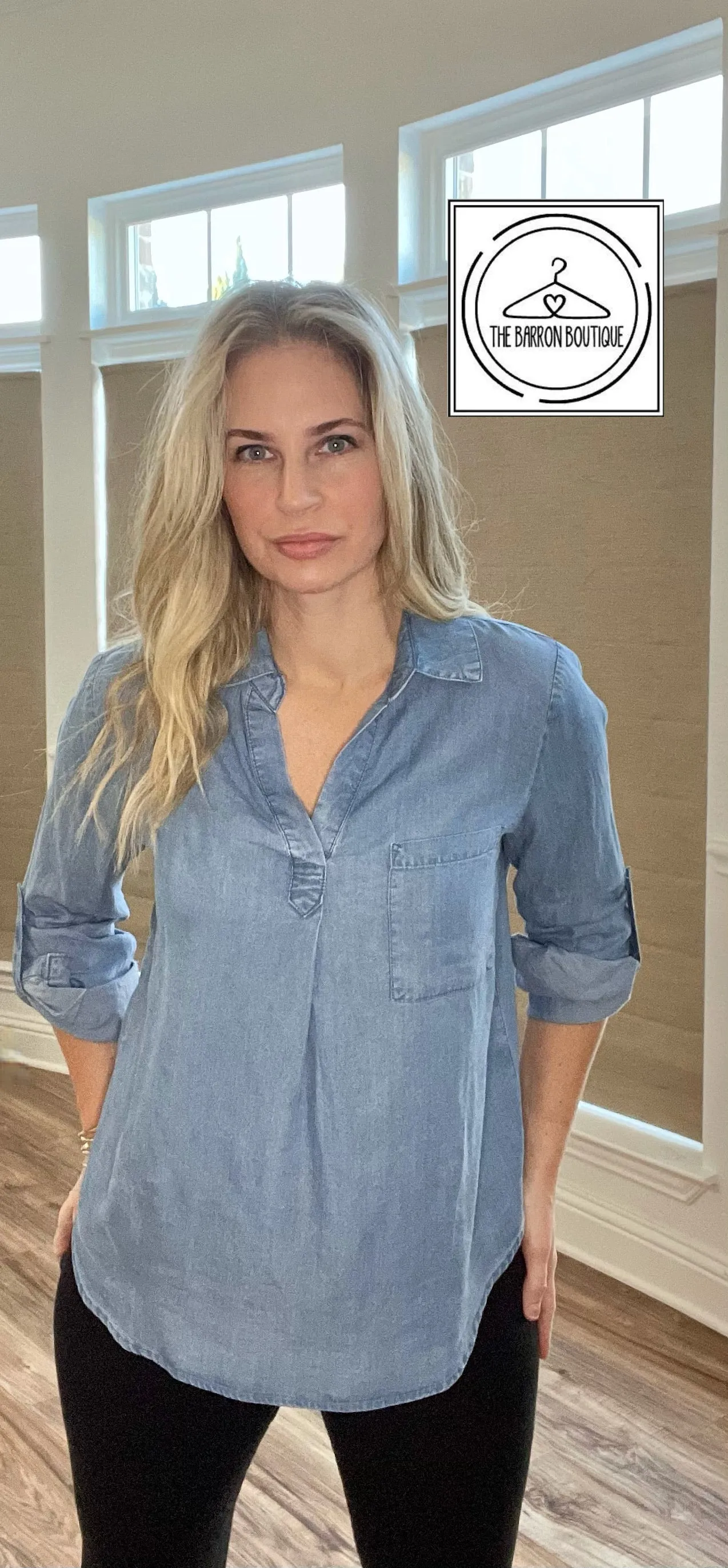 Darling Denim Blouse