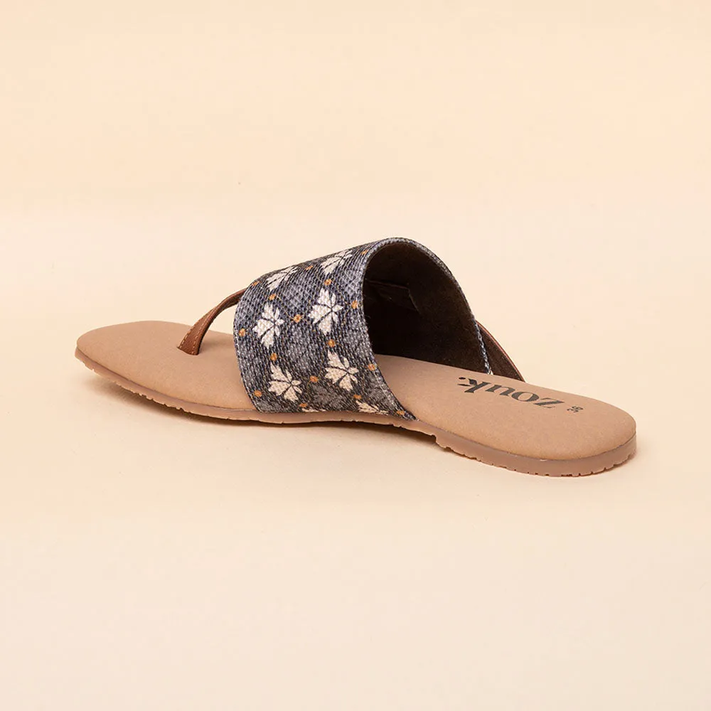 Deccan Bidri Side Toe Flats