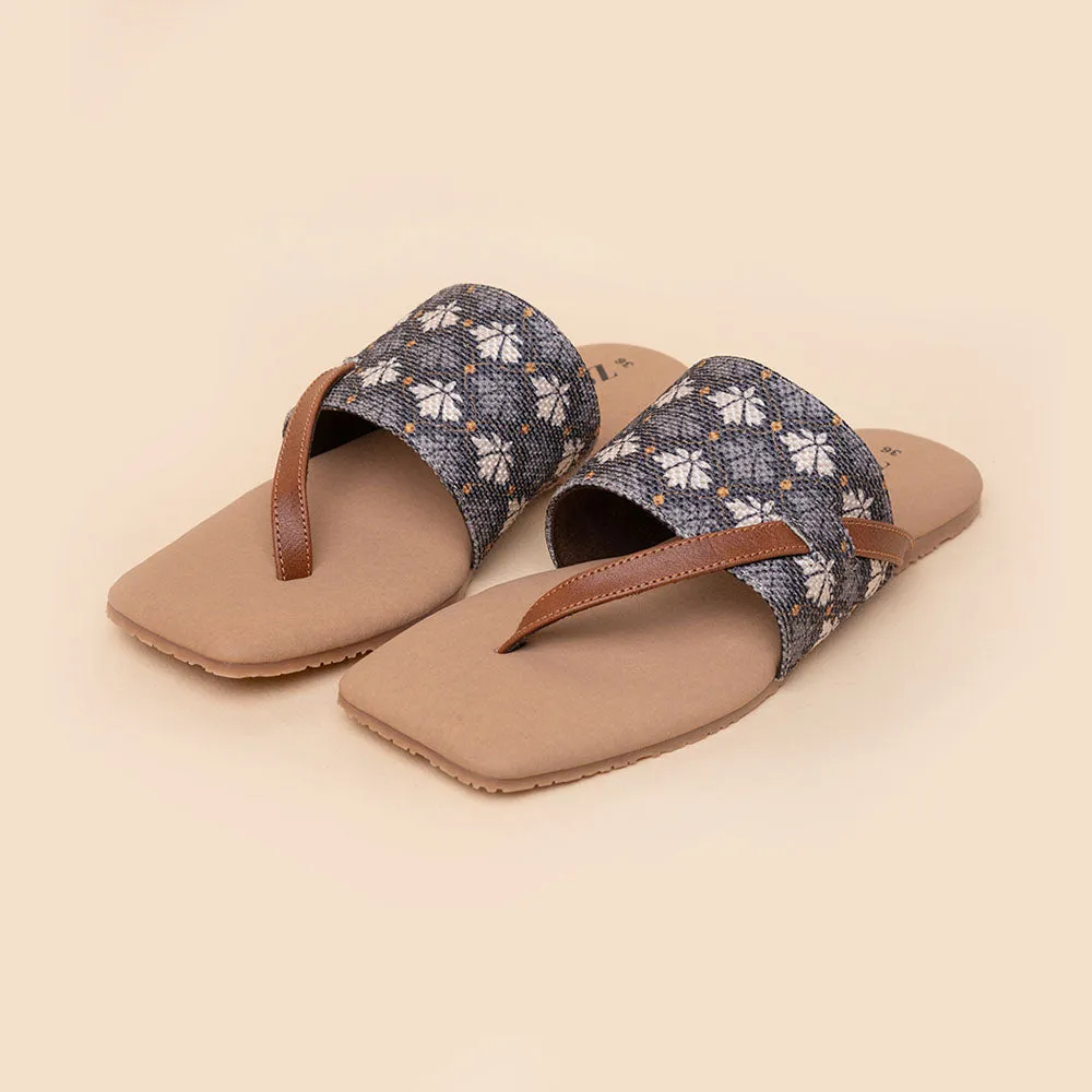 Deccan Bidri Side Toe Flats