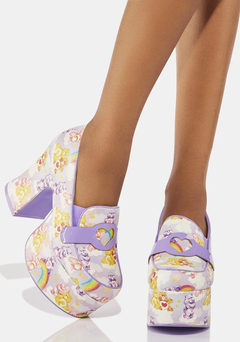 Deelite Care Bears Platform Loafers