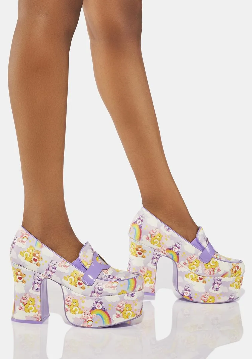 Deelite Care Bears Platform Loafers