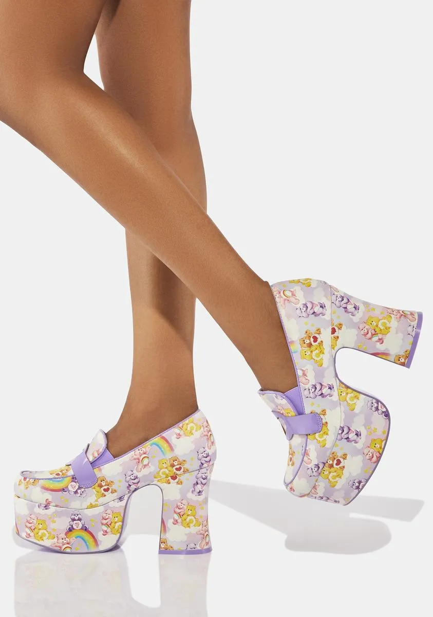 Deelite Care Bears Platform Loafers