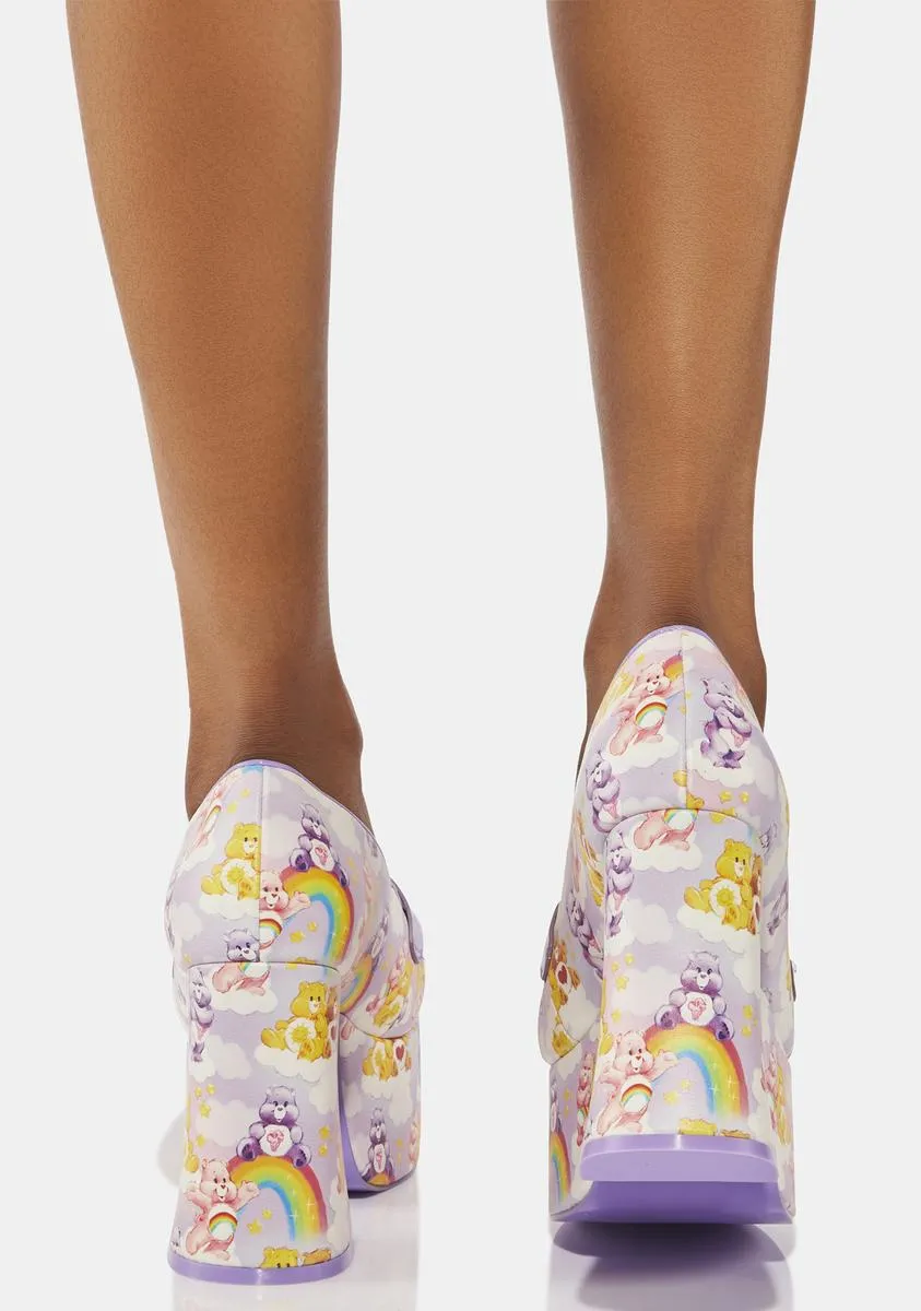 Deelite Care Bears Platform Loafers