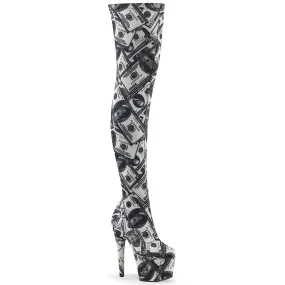 Dollars 7" Platform Thigh High Boots