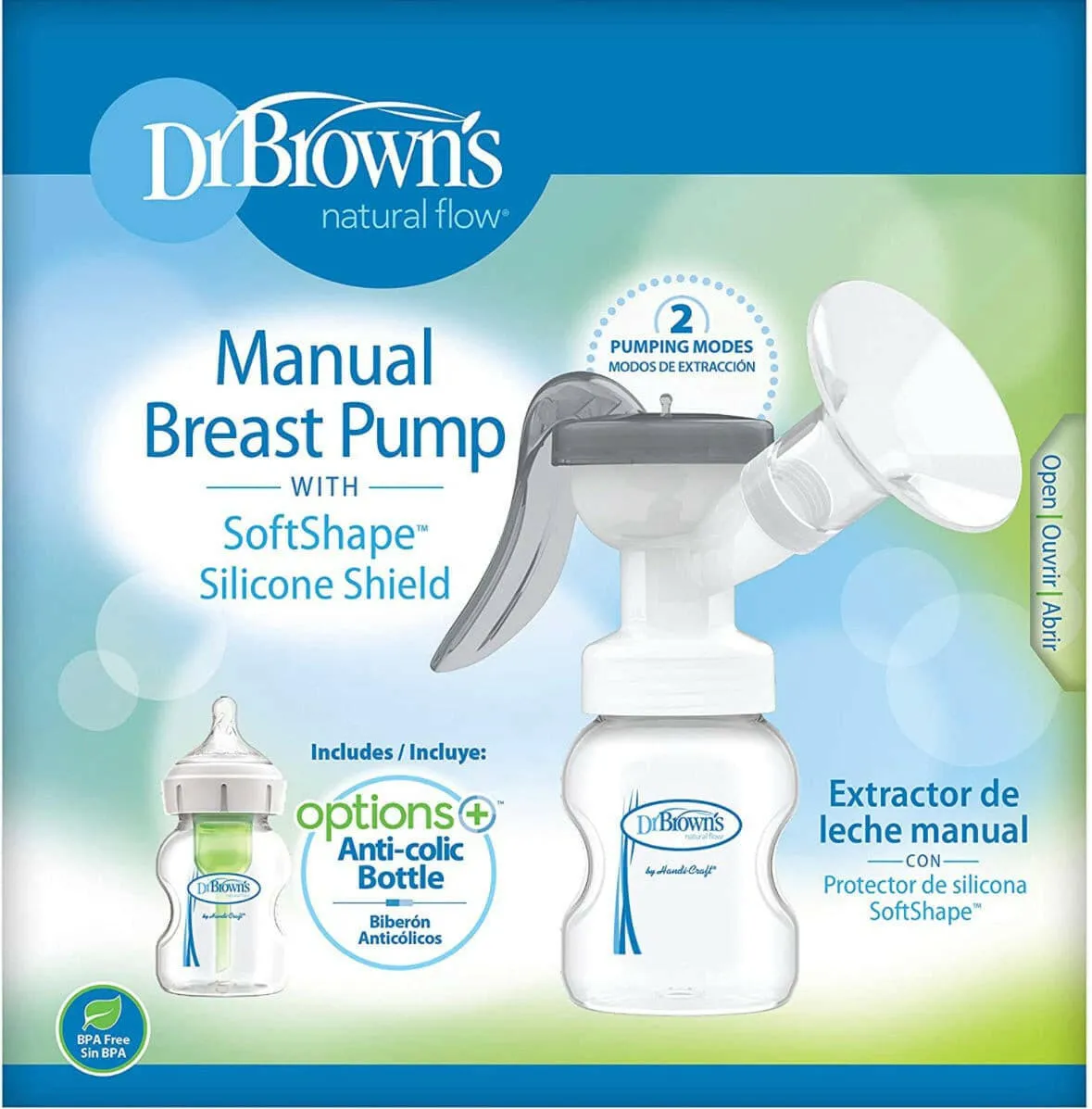 Dr. Brown's Manual Breast Pump with Softshape Silicone Shield