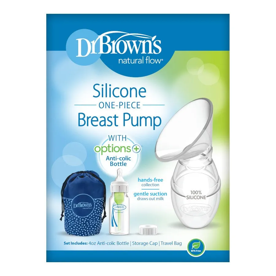 Dr. Brown's Silicone One-Piece Breast Pump with 120ml PP Narrow