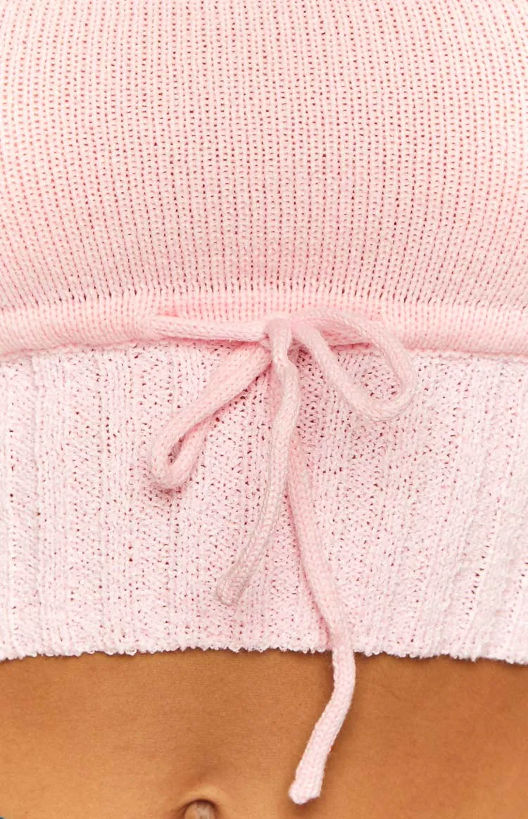 Eloise Pink Knit Tube Top