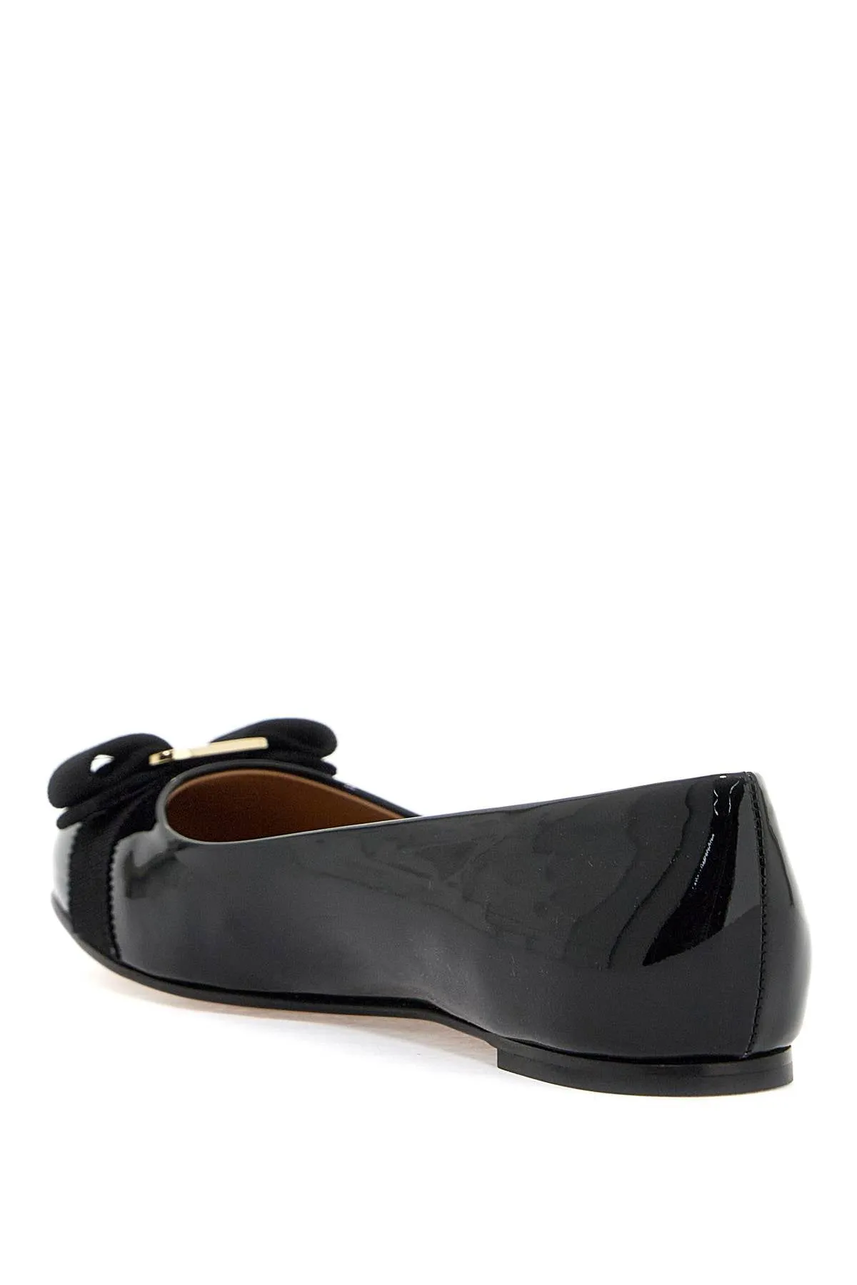 Ferragamo Patent Leather Varina Ballet Flats