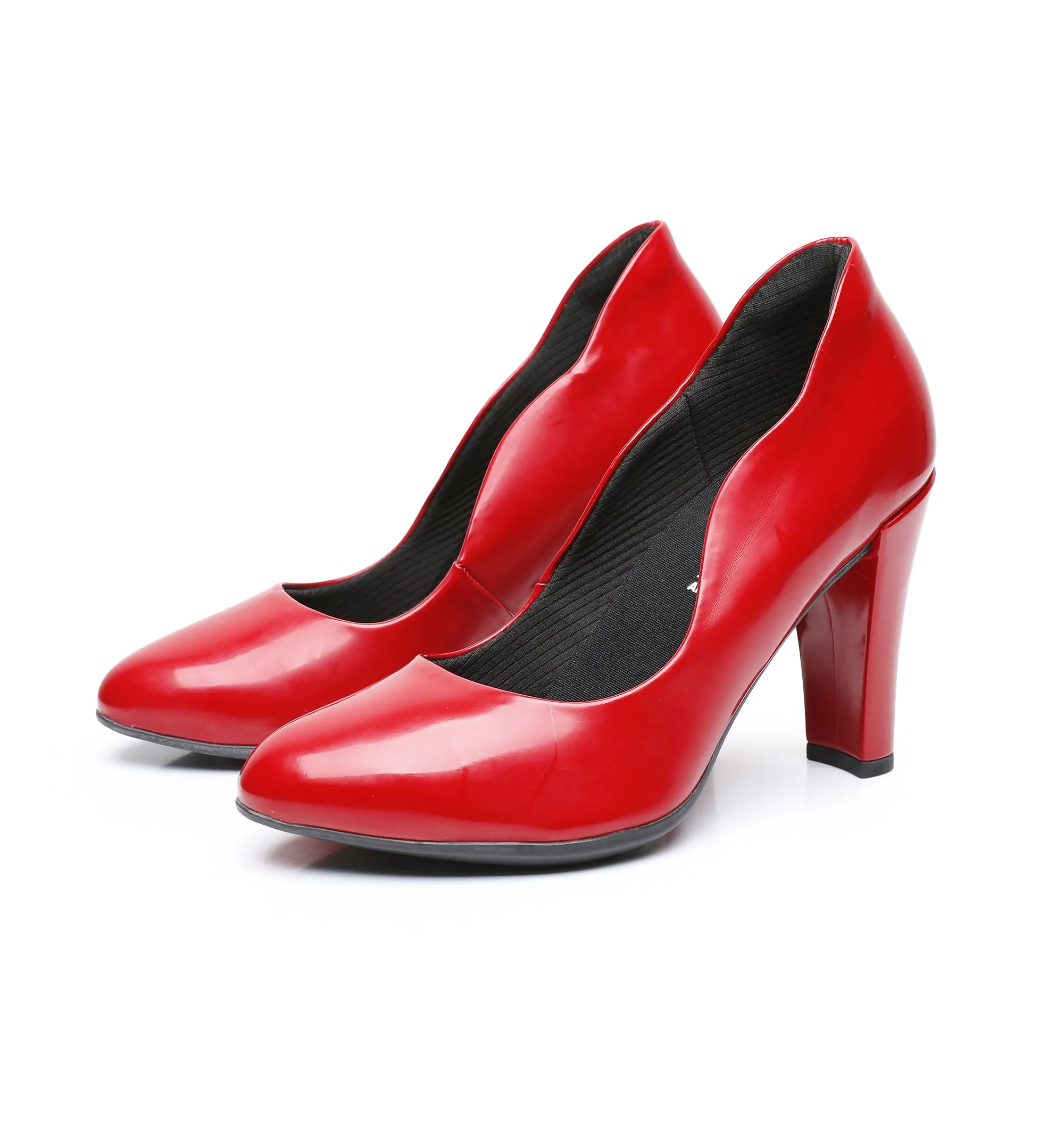 Fiery Red Patent Pumps (695.009)